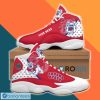 NCAA Fresno State Bulldogs Custom Name Red White Air Jordan 13 Shoes