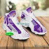 NCAA Northwestern Wildcats Custom Name Triangle Pattern Air Jordan 13 Shoes
