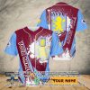 Aston Villa FC Custom Name Blue Claret Baseball Jersey V7