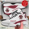 NCAA Boston College Eagles Custom Name White Red Air Jordan 13 Shoes