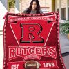 NCAA Rutgers Scarlet Knights EST 1869 Quilt Blanket
