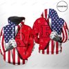 NCAA Rutgers Scarlet Knights US Flag Pullover Hoodie V1