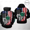 NCAA Tulane Green Wave US Flag Pullover Hoodie V1