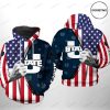 NCAA Utah State Aggies US Flag Pullover Hoodie V1