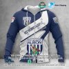EFL West Brom Navy White Zip Up Hoodie