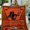 CFL BC Lions EST 1954 Quilt Blanket