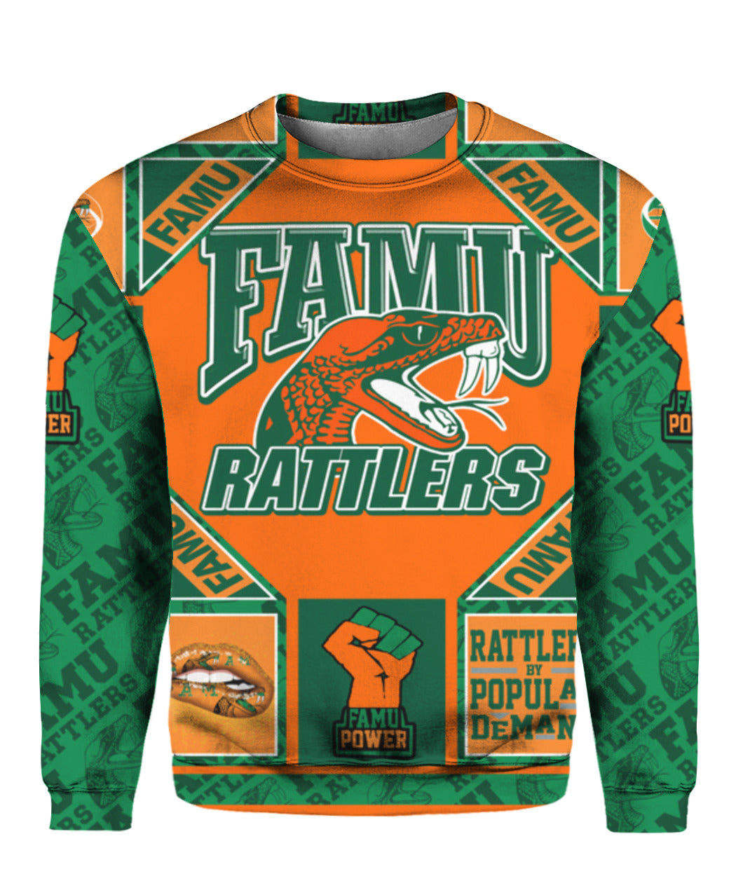 NCAA Florida A&M Rattlers Pride Flag Sweatshirt NCAA Florida A&M Rattlers Pride Flag Sweatshirt