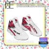 NCAA Ball State Cardinals Custom Name White Red Air Jordan 13 Shoes