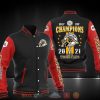 CFL Hamilton Tiger-Cats Black Red Champion Cup 2021 Baseball Jacket