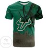NCAA South Florida Bulls Custom Text Number Net Grunge Pattern T-Shirt