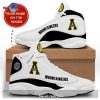 NCAA Appalachian State Mountaineers Custom Name White Air Jordan 13 Shoes