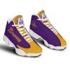 NCAA Alcorn State Braves Purple Yellow Air Jordan 13 Shoes