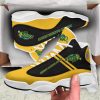 NCAA North Dakota State Bison Yellow Air Jordan 13 Shoes