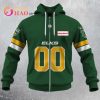 CFL Edmonton Elks Custom Name Number Jersey 2022 Zip Up Hoodie
