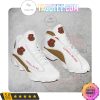 NCAA Cornell Big Red White Air Jordan 13 Shoes