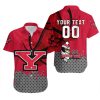 NCAA Youngstown State Penguins Custom Text Number Net Grunge Pattern Hawaiian Shirt