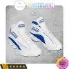 NCAA New Hampshire Wildcats White Blue Air Jordan 13 Shoes