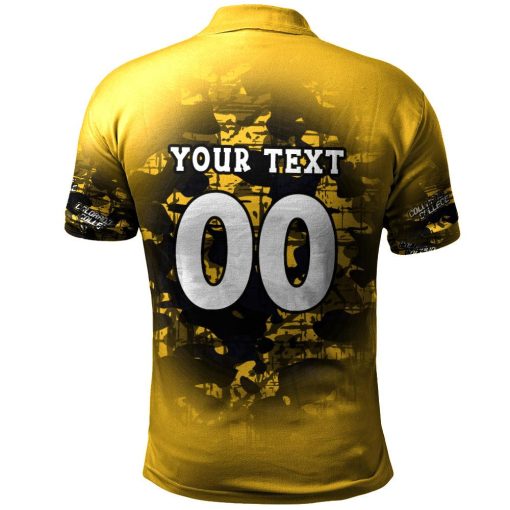 NCAA Colorado College Tigers Custom Text Number Camouflage Vintage Polo Shirt