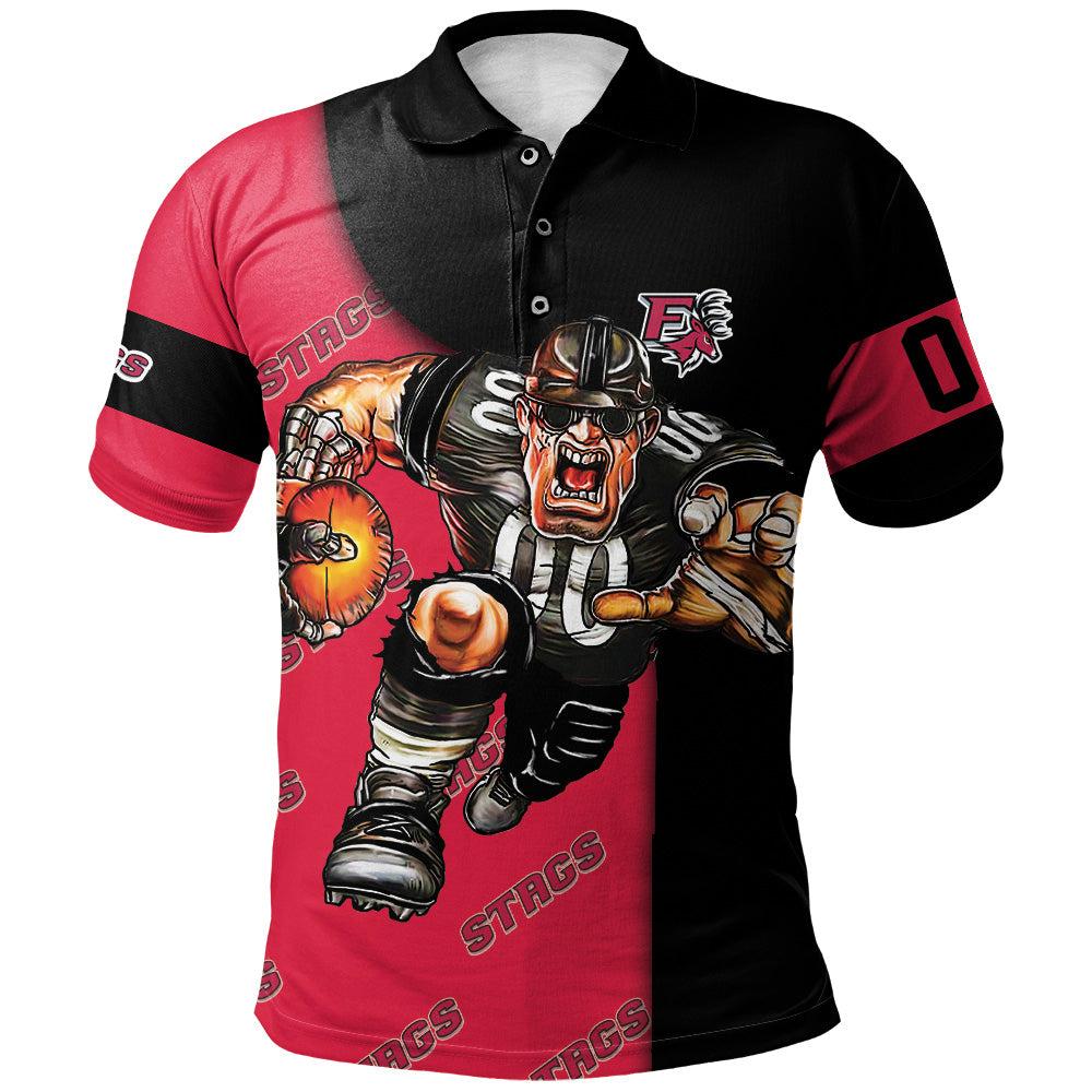 NCAA Fairfield Stags Football Go On Polo Shirt NCAA Fairfield Stags Football Go On Polo Shirt