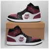 NCAA UMass Minutemen Logo Air Jordan 1 High Sneakers