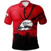NCAA Southern Utah Thunderbirds Custom Text Number Net Grunge Pattern Polo Shirt