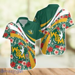 NCAA William & Mary Tribe Hibiscus Tropical Flower Hawaiian Shirt