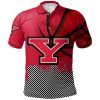 NCAA Youngstown State Penguins Custom Text Number Net Grunge Pattern Polo Shirt