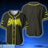 Batman Striped Style Baseball Jersey