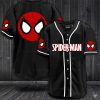 Spider Man Black Baseball Jersey