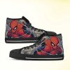 Spider Man Black High Top Shoes