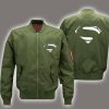 Superman Army Green Bomber Jacket