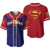 Superman Red Blue Baseball Jersey