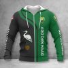 ADO Den Haag Black Green Zip Up Hoodie