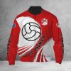 FC Emmen White Red Bomber Jacket