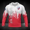 FC Utrecht Red White Pullover Hoodie