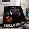 Michael Myers Black Fleece Blanket