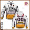NRL Brisbane Broncos Custom Name Number 2021 Away Jersey Pullover Hoodie