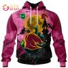 NRL Brisbane Broncos Custom Name Number Halloween Pullover Hoodie V3