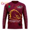 NRL Brisbane Broncos Custom Name Number Halloween Sweatshirt V2