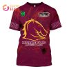 NRL Brisbane Broncos Custom Name Number Halloween T-Shirt V2
