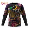 NRL Brisbane Broncos Custom Name Number Indigenous Sweatshirt V3