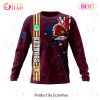 NRL Brisbane Broncos Custom Name Number Scratch Sweatshirt V3