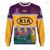 NRL Brisbane Broncos Custom Name Number x The Simpsons 2020 Halloween Sweatshirt