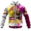 NRL Brisbane Broncos Darren Lockyer No 6 Zip Up Hoodie V3