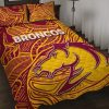 NRL Brisbane Broncos Maroon Gold Indigenous Doona Cover V7