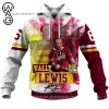 NRL Brisbane Broncos Wally Lewis No 6 Pullover Hoodie V2