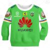 NRL Canberra Raiders Custom Name 2020 Home Jersey Kids Sweatshirt