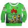 NRL Canberra Raiders Custom Name Number The Simpsons 2020 Halloween Jersey Kids Sweatshirt