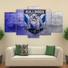 NRL Canterbury-Bankstown Bulldogs 5 Panel Canvas