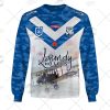 NRL Canterbury-Bankstown Bulldogs Custom Name Number 2021 ANZAC Jersey Sweatshirt